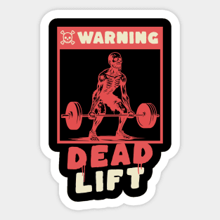 Deadlift zombie | funny gym halloween Sticker